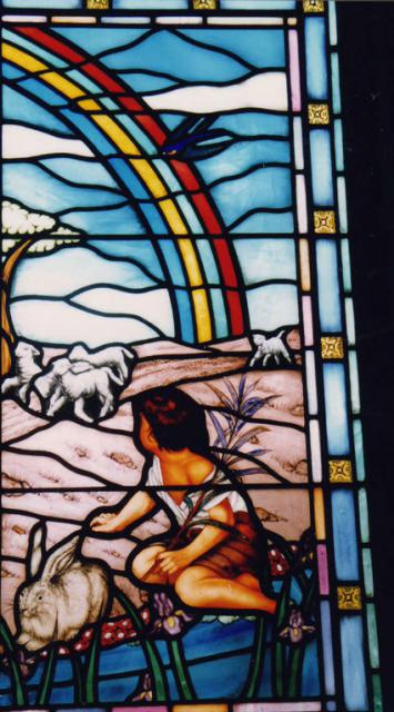 Detail no. 2 of Christ w/ Children, Yarmouth