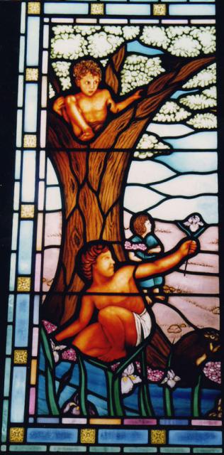 Detail No. 3, Christ w/ Children, Yarmouth