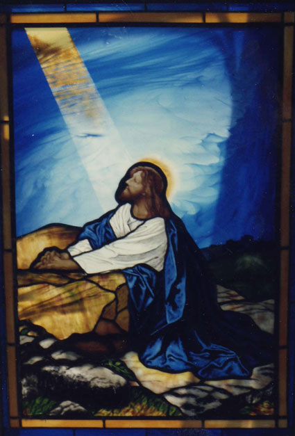 Jesus praying in Gethsemane