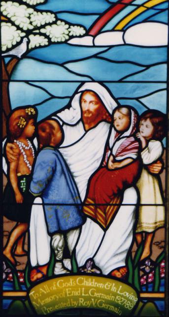 Detail of Jesus with children/ Yarmouth