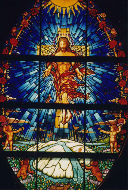 Christs Ascension w/ cherubs